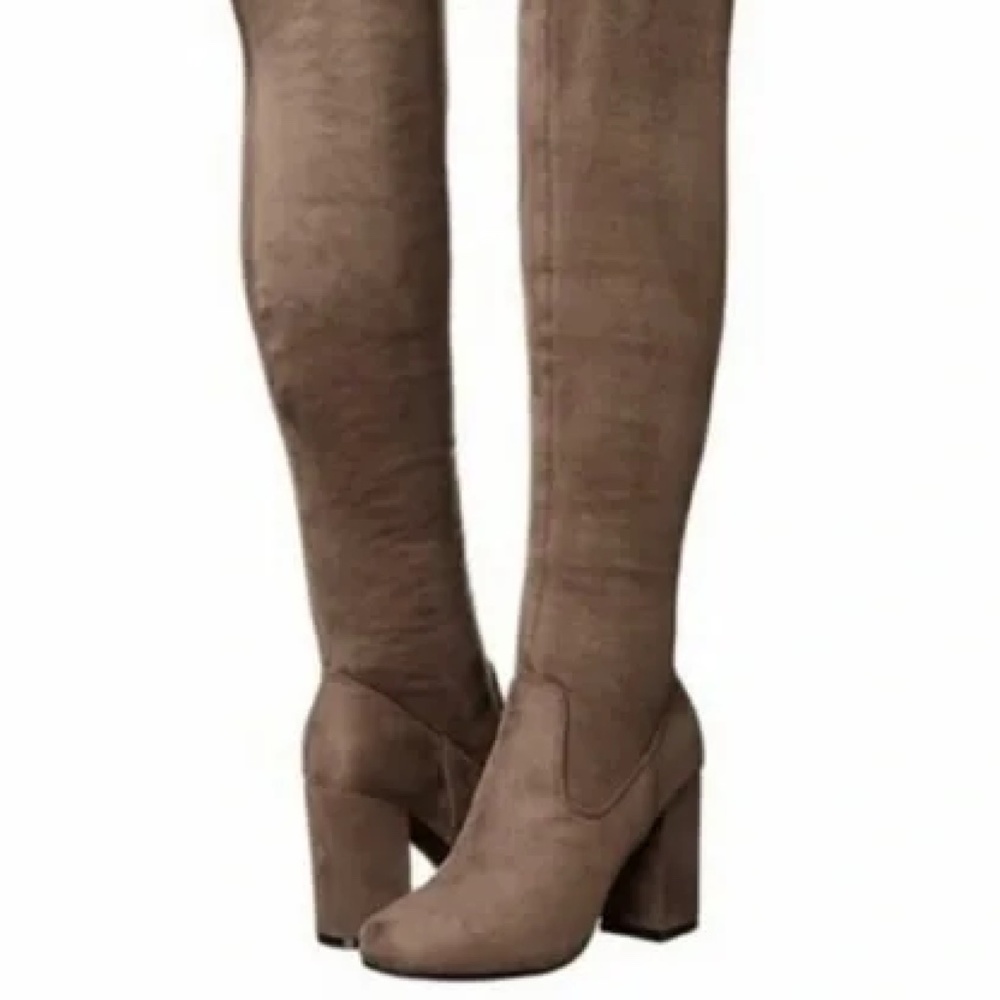 Over the Knee Suede Boots | Carlos Santana | Worn Once
